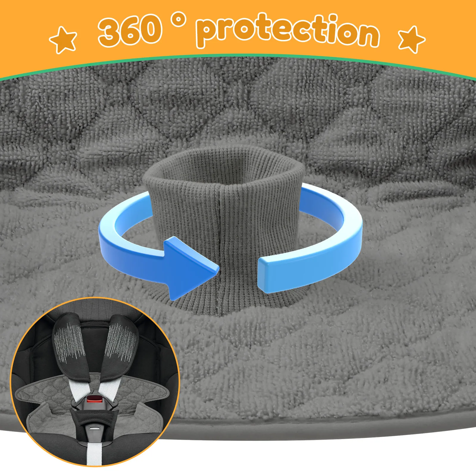 2 Pcs Baby Piddle Pad Polyeste - Infant Car Seat Cover review and price